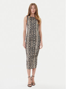 MICHAEL Michael Kors MICHAEL Michael Kors Sukienka koktajlowa MT58319HMC Beżowy Slim Fit
