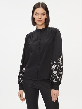 Vila Vila Cămașă 14090057 Negru Regular Fit