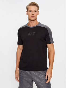 EA7 Emporio Armani EA7 Emporio Armani T-krekls 6RPT15 PJ02Z 1200 Melns Regular Fit