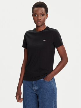 Gant Gant T-shirt Shield 4200200 Crna Regular Fit