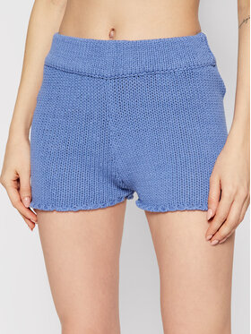 Guess Guess Pantalon scurți din material E1GD10 ZZ04I Albastru Regular Fit