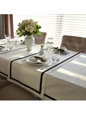Roseberry Home Roseberry Home Obrus Black Stripes Czarny