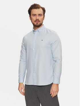 Tommy Hilfiger Tommy Hilfiger Cămașă Flex Dobby MW0MW37578 Albastru celest Slim Fit