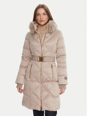 Marciano Guess Marciano Guess Зимно палто 5BGL38 7374A Екрю Regular Fit