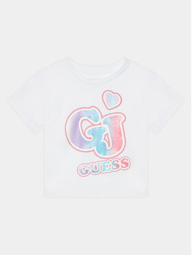 Guess Guess T-shirt K4RI28 K8HM0 Bijela Boxy Fit