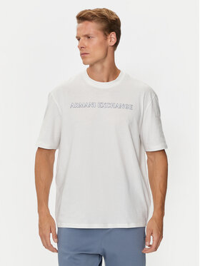 Armani Exchange Armani Exchange Футболка 6DZTBD ZJ3VZ 1116 Білий Regular Fit