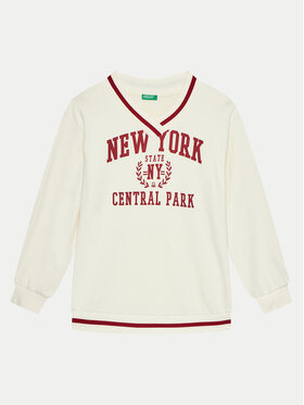 United Colors Of Benetton United Colors Of Benetton Pulóver 32N4C400A Ekru Regular Fit