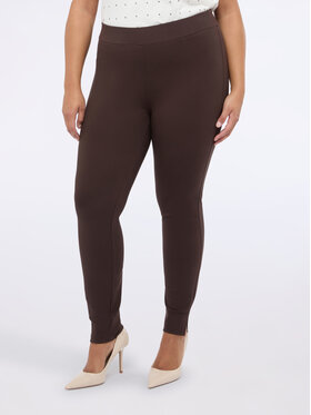 Fiorella Rubino Fiorella Rubino Pantaloni di tessuto P713L002239N022 Marrone Skin Fit