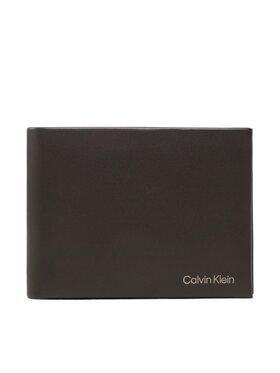 Calvin Klein Calvin Klein Velká pánská peněženka Ck Concise Trifold 10Cc W/Coin L K50K510600 Hnědá