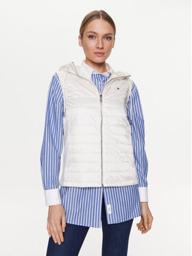 Tommy Hilfiger Tommy Hilfiger Bezrękawnik WW0WW38071 Écru Regular Fit