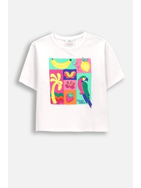 Coccodrillo Coccodrillo T-Shirt WC6143204WGK-001 Biały Regular Fit