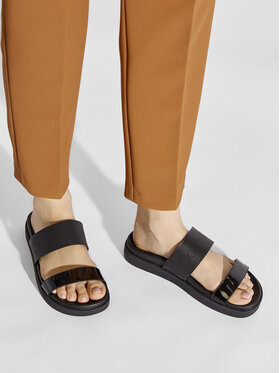 Calvin Klein Calvin Klein Παντόφλες Ergonomic Slide Perf/Patent HW0HW00685 Μαύρο
