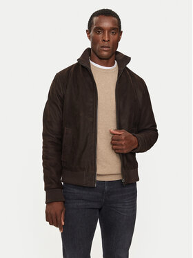 Serge Pariente Serge Pariente Lederjacke Paros Wool Braun Regular Fit