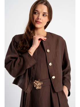 CLICK CLICK Μπουφάν μεταβατικό 71-0094 Καφέ Comfortable Fit