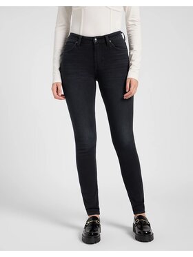 Lee Lee Jeansy SCARLETT HIGH Szary Skinny Fit