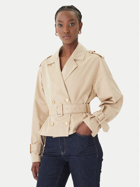 Guess Guess Trenčkot W6GL21 W1954 Béžová Regular Fit