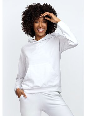 DKaren Sport DKaren Sport Bluza Seattle Biały Slim Fit