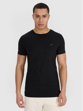 4F 4F T-Shirt MIDSHOP TEXTILE Czarny Regular Fit