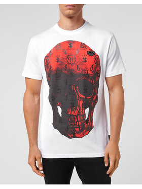 PHILIPP PLEIN PHILIPP PLEIN T-Shirt 99 Biały Regular Fit