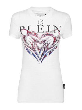 PHILIPP PLEIN PHILIPP PLEIN T-Shirt 1335 Biały Regular Fit