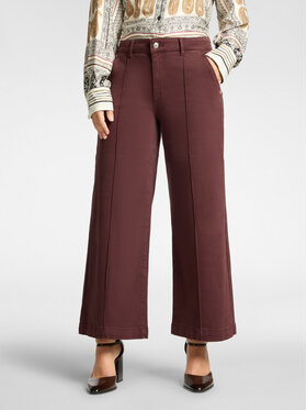Elena Mirò Elena Mirò Pantaloni di tessuto P701G000438N039 Bordeaux Flare Fit