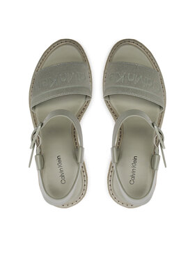 Calvin Klein Espadrile Wedge Sandal 70 He HW0HW02050 Siva