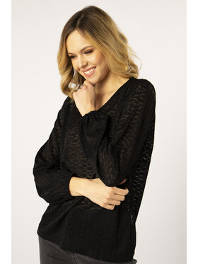 QUIOSQUE QUIOSQUE Blúzka 1OM004249 Čierna Regular Fit