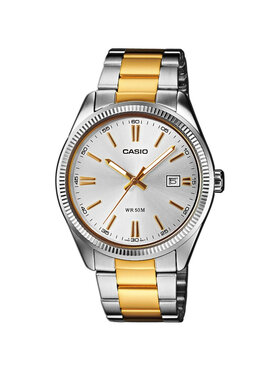 Casio Casio Zegarek MTP-1302PSG-7AVEF Srebrny