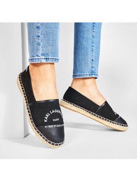 KARL LAGERFELD KARL LAGERFELD Espadryle KL80108 Czarny