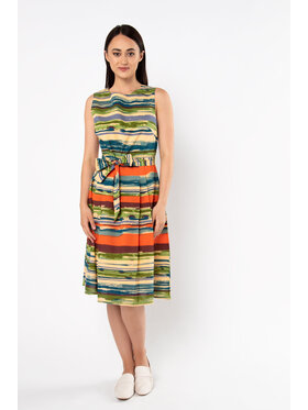 QUIOSQUE QUIOSQUE Sukienka codzienna ANKLE DRESS NEW Zielony Regular Fit