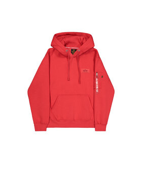 Alpha Industries Alpha Industries Bluza Back Print Hoodie Czerwony Regular Fit