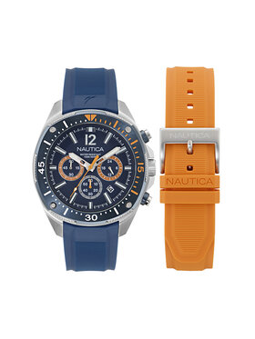 Nautica Nautica Zegarek Sporty SET NAPBSS504 Srebrny