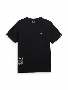 4F 4F T-Shirt NATURE’S TRAIL Μαύρο Regular Fit