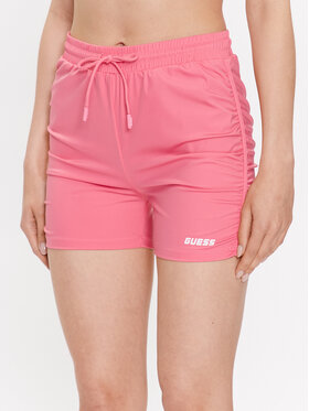 Guess Guess Športové kraťasy Ella V3GD14 MC04A Ružová Slim Fit