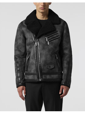PHILIPP PLEIN PHILIPP PLEIN Vatovaná bunda 28616 Čierna Regular Fit