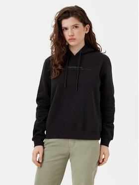 Calvin Klein Jeans Calvin Klein Jeans Pulóver Institutional Graphic J20J225494 Fekete Regular Fit