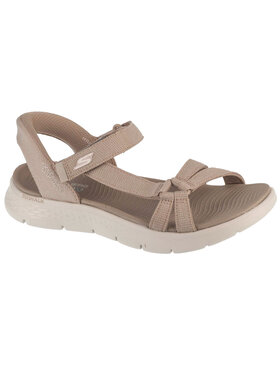 Skechers Skechers Sandały Skechers Slip-Ins: Go Walk Flex Sandal - Illuminate Beżowy