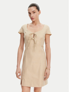 Guess Guess Rochie de vară W5GK41 WH5L2 Bej Regular Fit