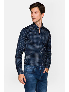 Lancerto Lancerto Koszula Diana 2 KO073121000004 Granatowy Slim Fit