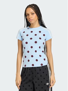 adidas adidas T-Shirt 161803 Niebieski jasny Slim Fit