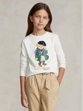 Polo Ralph Lauren Polo Ralph Lauren Blúz Ls Bear Cn 313916764001 Fehér Regular Fit
