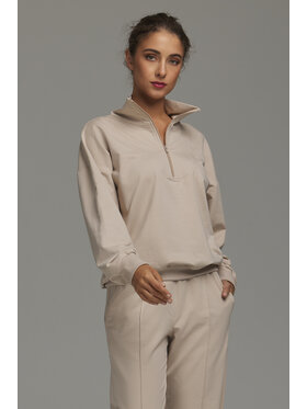 NIFE NIFE Bluza BL15 Beżowy Relaxed Fit