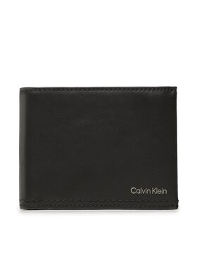 Calvin Klein Calvin Klein Duży Portfel Męski Duo Stitch Trifold I0Cc W/Coin L K50K510325 Czarny