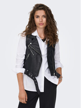 ONLY ONLY Αμάνικο Μπουφάν Vera 15239240 Μαύρο Regular Fit
