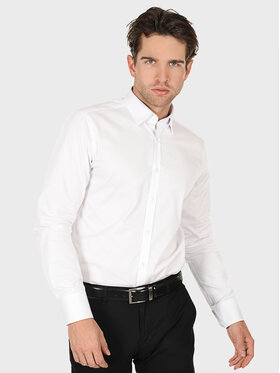 Evenemen Evenemen Koszula Punto Twill G2 Biały Slim Fit