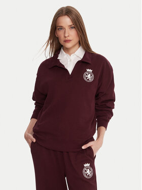 Tommy Hilfiger Tommy Hilfiger Džemperis ar kapuci UW0UW06078 Bordo Regular Fit