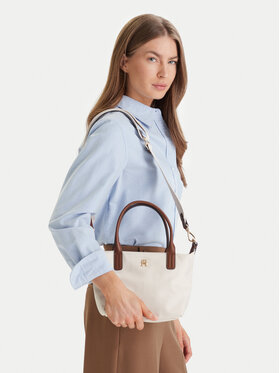 Tommy Hilfiger Tommy Hilfiger Τσάντα Popette Mini Tote AW0AW17709 Εκρού