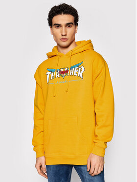 Thrasher Thrasher Μπλούζα VENTURE Collab Κίτρινο Regular Fit