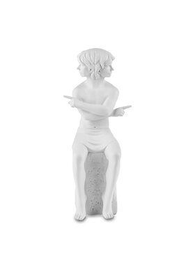 Christel Marott Christel Marott Figurka Znak Zodiaku- Bliźnięta - Męski Biały