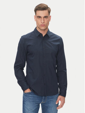 Mustang Mustang Koszula Canton 1016238 Granatowy Slim Fit